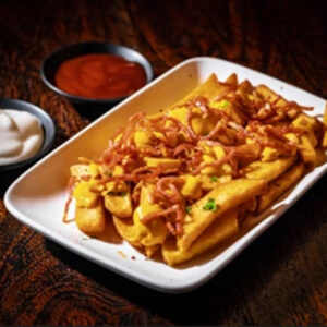 FRENCH FRIES WITH CHEESE & BACON