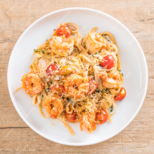 SHRIMP SPAGHETTI STROGANOFF